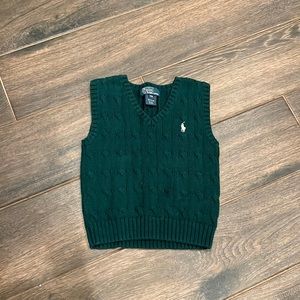 Ralph Lauren Cable-Knit Cotton Sweater Vest